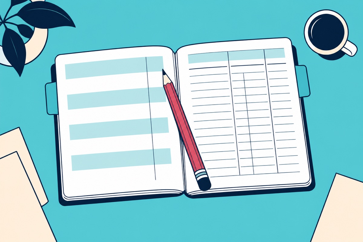 Two ledger pages show different levels of invoice detail.